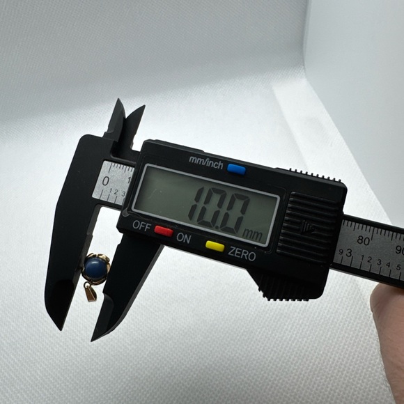 Vintage 14K Yellow Gold Blue Gemstone Accent Charm Pendant, Europe, Finland, 585 - Picture 11 of 11